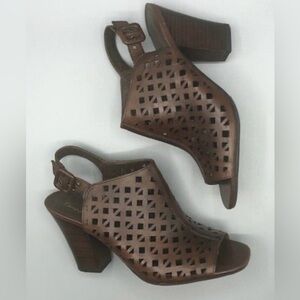 Franco Sarto Leather Cutout Heels